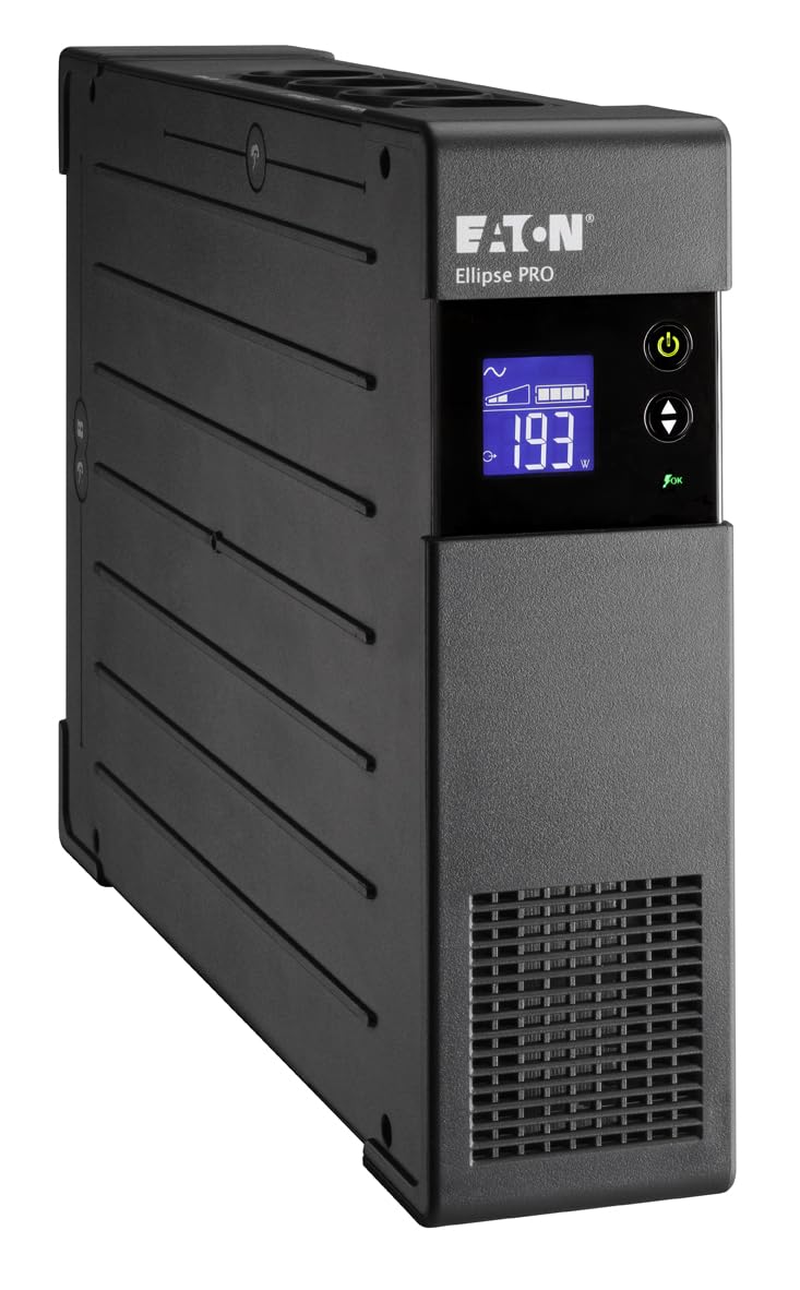 Eaton Ellipse PRO 1200 DIN - UPS Line Interactive - ELP1200DIN - Potenza 1200VA (8 prese DIN) - Regolazione della tensione (AVR) - UPS con display e interfaccia USB (cavo USB incl…
