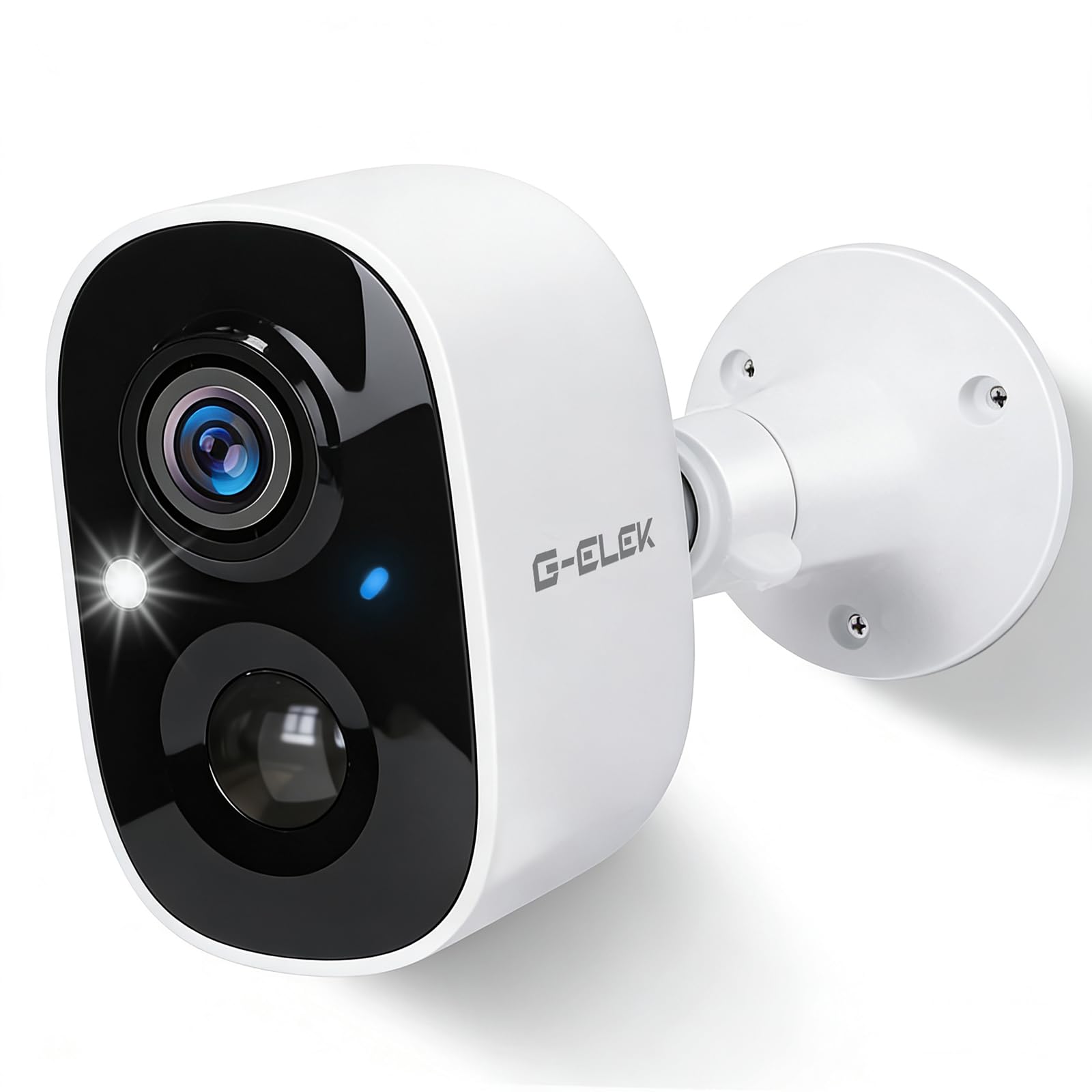 G-ELEK Telecamera di Sorveglianza Senza Fili Interno/Esterno, 2K 3MP, Visione Notturna a Colori, Rilevamento AI&PIR, Audio Bidirezionale, Impermeabile IP65, Archiviazione Cloud/SD…