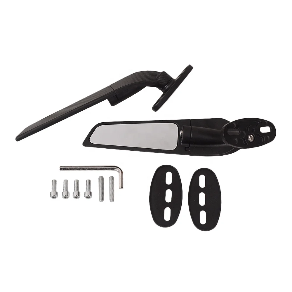 Specchietto Retrovisore con Ala Fissa per Moto da Corsa