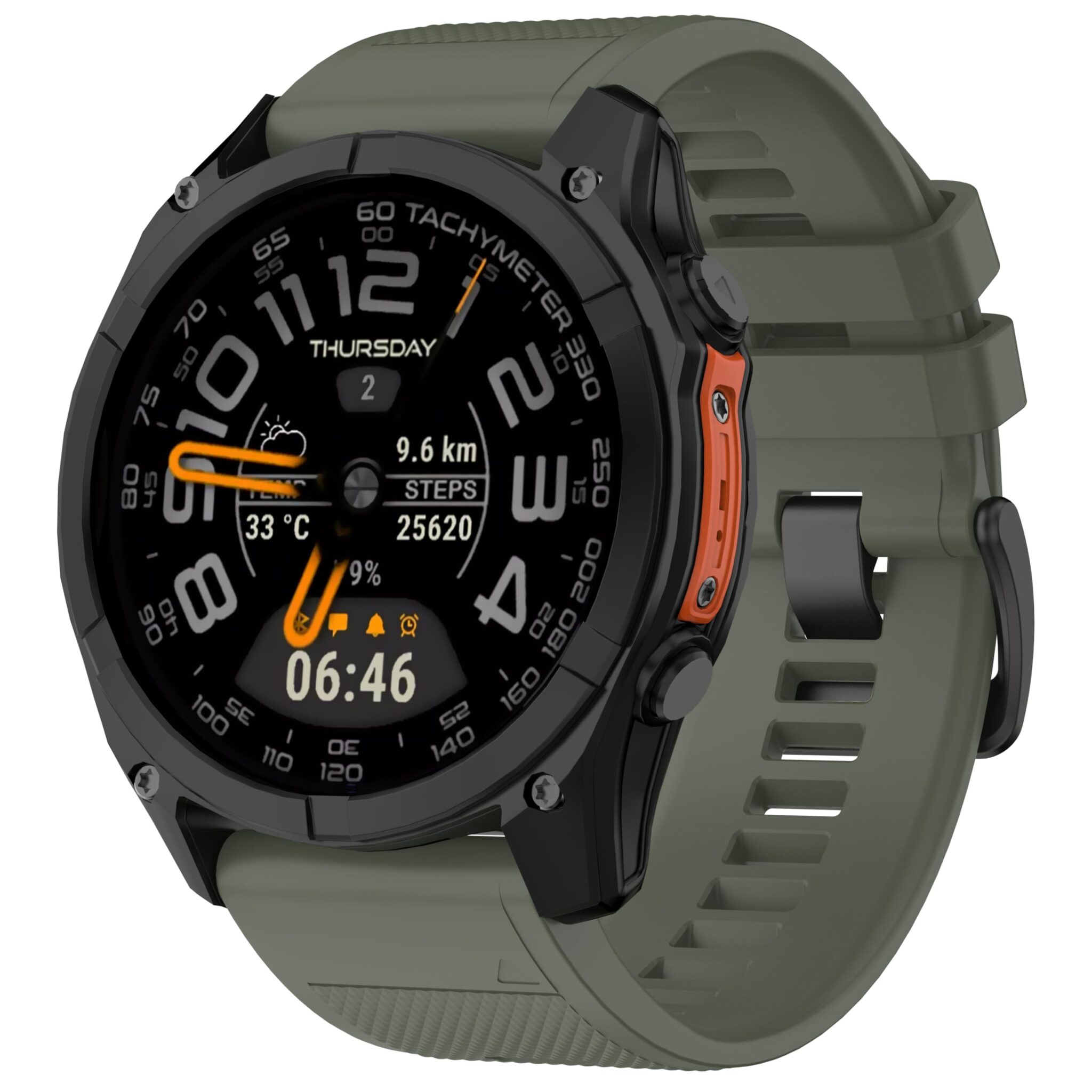 MELEJIA 26mm Cinturino di Ricambio Compatibile con Garmin Instinct 3 50mm/Fenix 8 51mm/Fenix 7X/7X Pro/6X Pro/Epix Pro 51mm, 26mm Ricambio Cinturino, Regolabile Silicone Cinturini…
