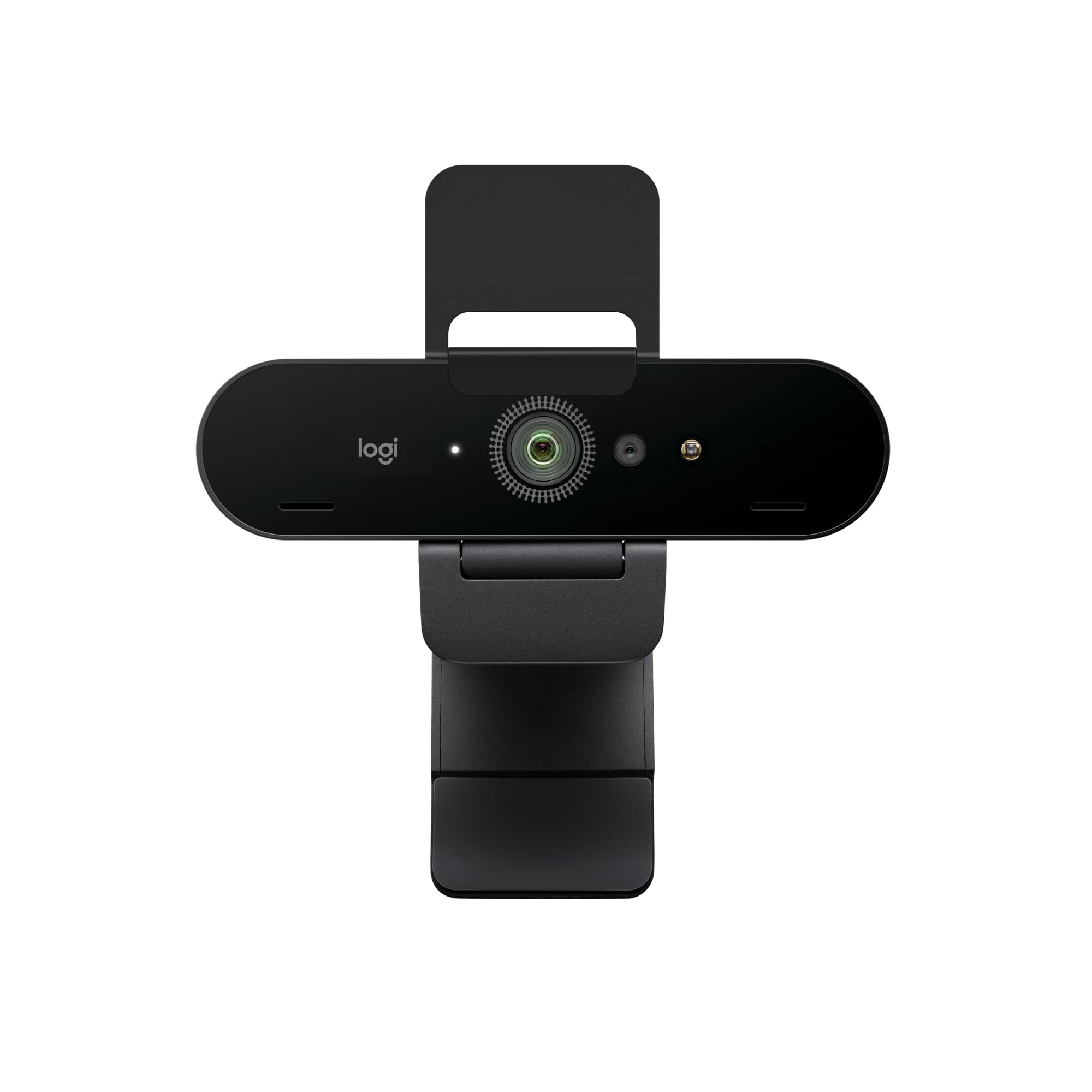 Logitech Brio 4K webcam, videochiamate | Microfono cancellazione rumore, correzione luce HD, per Microsoft Teams, Zoom, Google Voice, Meet, PC/Mac/Laptop - Grafite