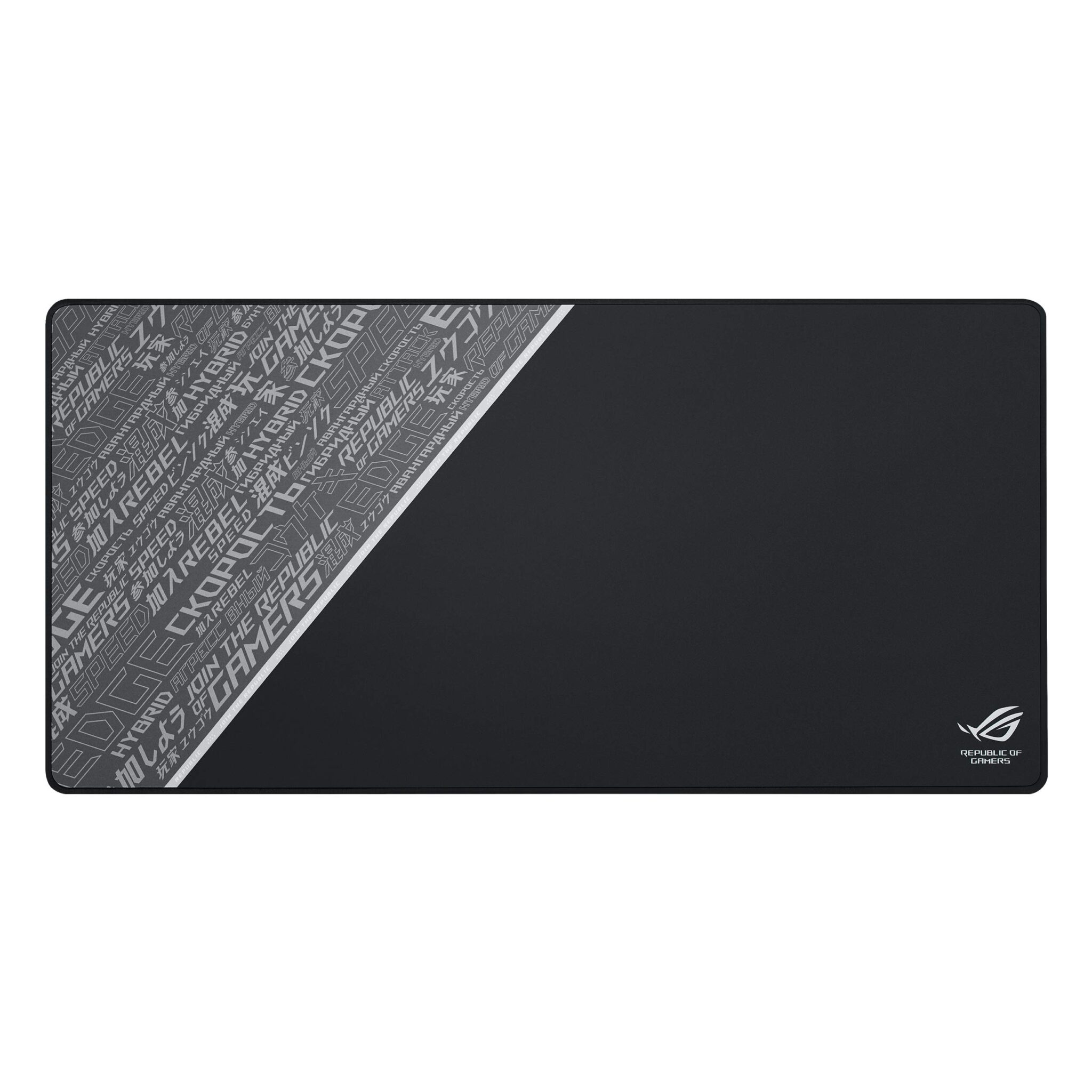 ASUS ROG SHEATH, Tappetino per Mouse da Gaming, Nero/Grigio | Formato XXL, Base Antiscivolo, Tessuto Resistente, Dimensioni 900 x 440 x 3 mm