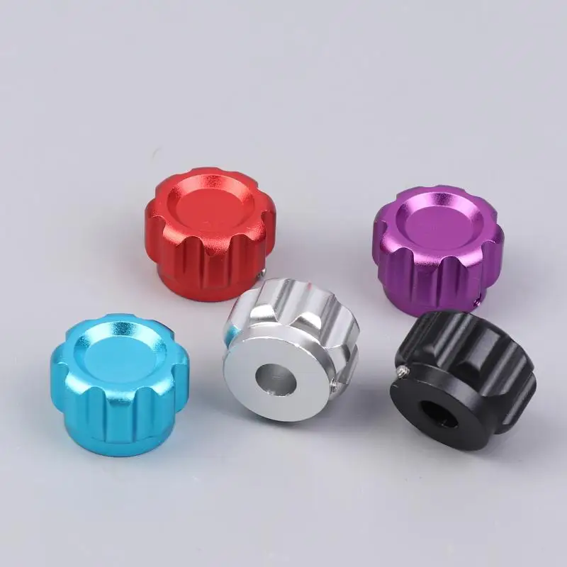 Manopola Simulatore di Guida KQM con Pulsante Interruttore Diametro 20mm e Fori da 6.0mm (Manopola per Simulatore di Corse) in Metallo