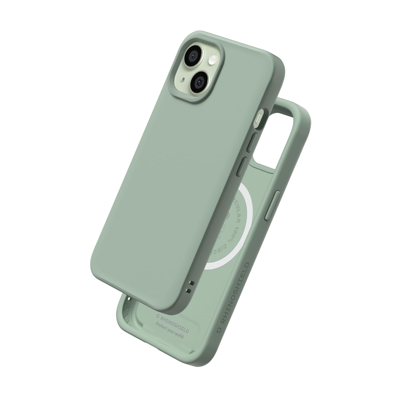 RhinoShield SolidX MagSafe Compatible Case for iPhone 15 | Strong Magnetic, Military Grade Drop Protection, Reinforced Shock-Absorbing, Enhanced Corner Defense, Slim, Lightweight
