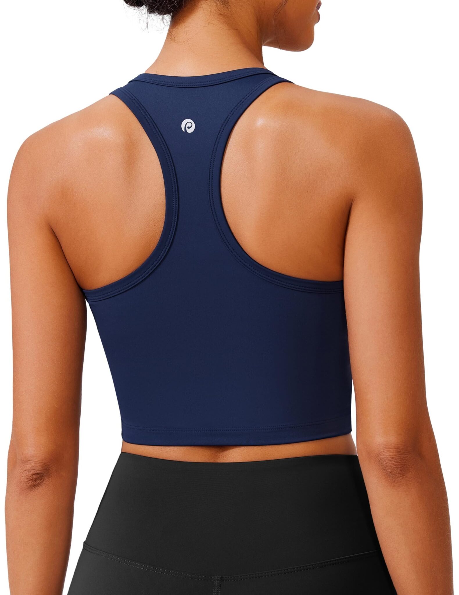 PINSPARK Reggiseno Sportivo da Donna Senza Ferretto, Imbottito, con Coppe Removibili, Push-Up Schiena Incrociata, Traspirante, Top Corti Senza Cuciture, Jogging, Yoga, Fitness