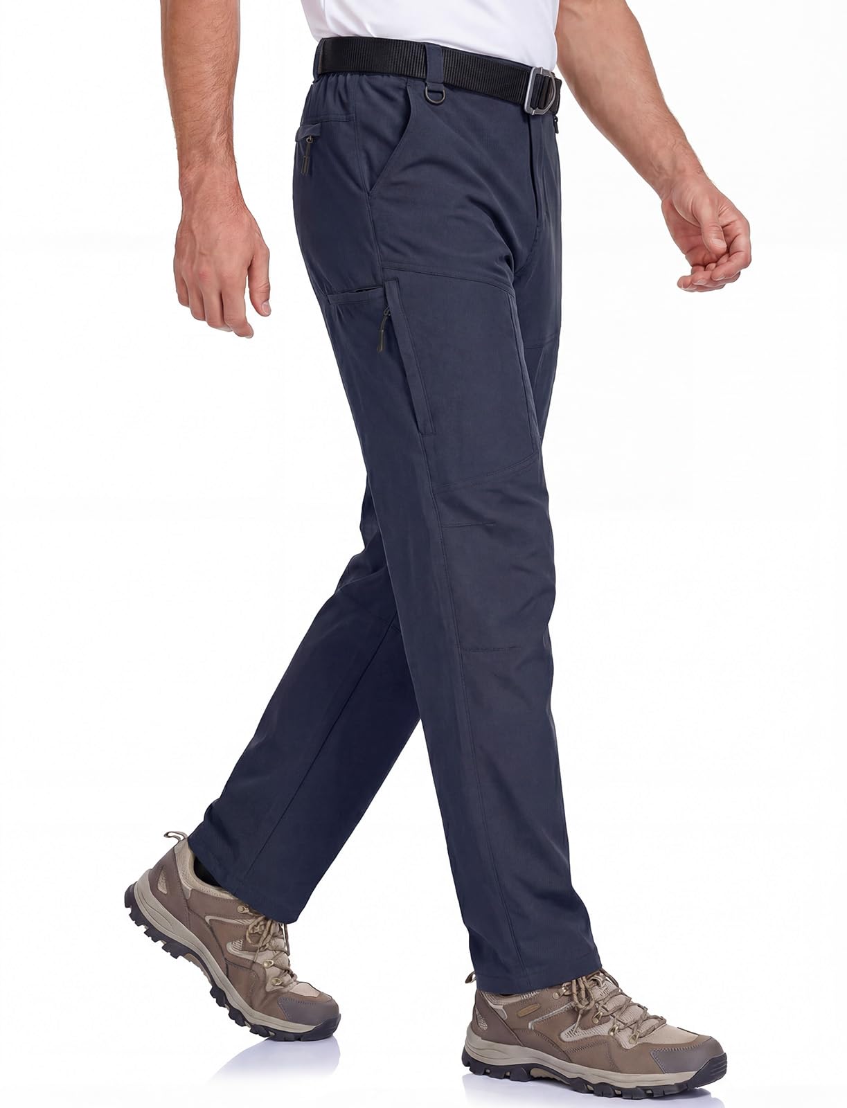 GymBrave Pantaloni Trekking Uomo Asciugare Rapidamente Traspiranti Sottile All'aperto Alpinismo Escursionismo Calzoni con Tasche Multiple