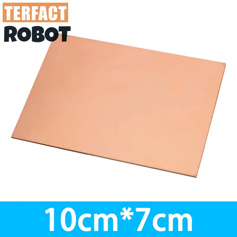 1PC PCB FR4 monofacciale da 7x10 cm – Laminato per circuiti stampati rivestito in rame per progetti fai-da-te