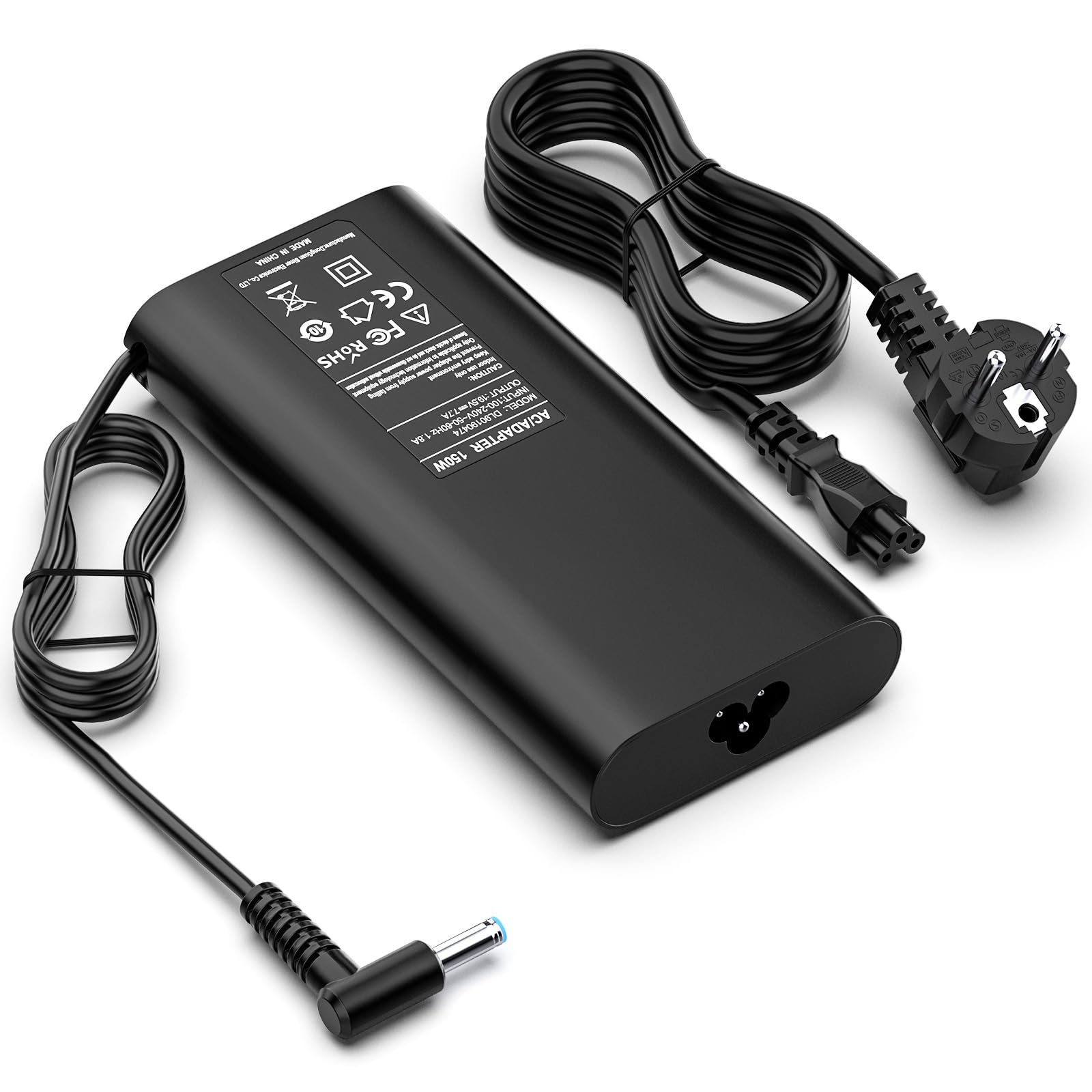 Alimentatore 150W Caricatore Compatibile con HP | Compatibile con HP Omen 15 17, Pavilion Gaming 15 17, ZBook Studio G3 G4 G5 G6 G7 G8, Fury G7 G8 TPN-CA11 TPN-DA09