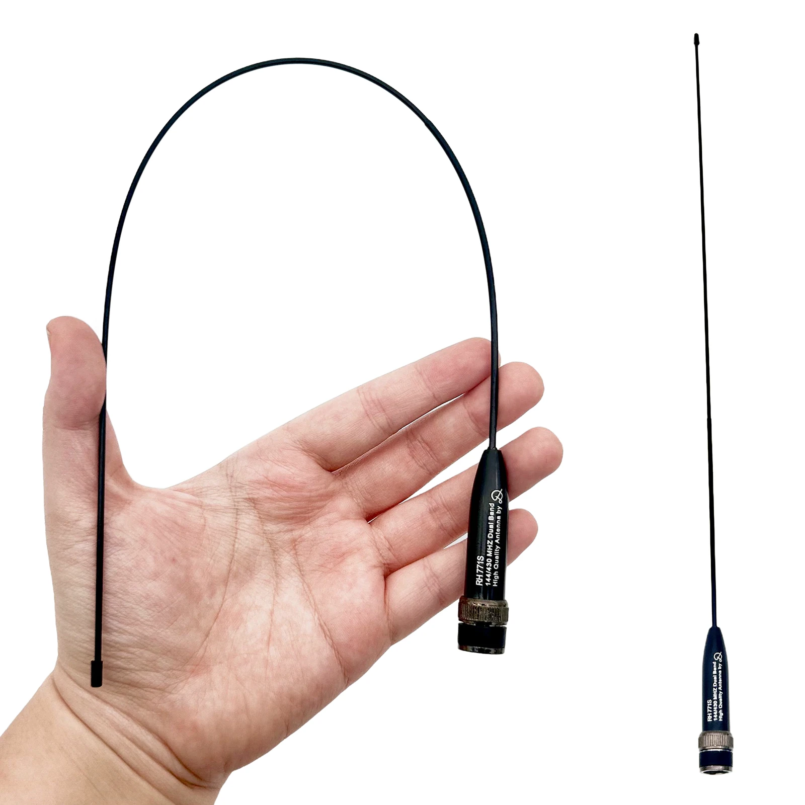 Antenna Femmina a Doppia Banda per Walkie Talkie, Accessorio Radio ad Alto Guadagno Compatibile con Radio Kenwood TK100 IC-V8 e IC-V80