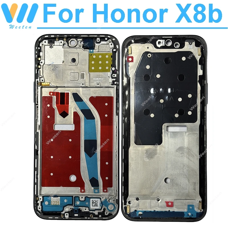 Per Huawei Honor X8b LLY-LX1 LCD Telaio Centrale LCD Telaio Centrale Custodia Lunetta Copertura con Pulsante Laterale Sostituzione Parti di Riparazione