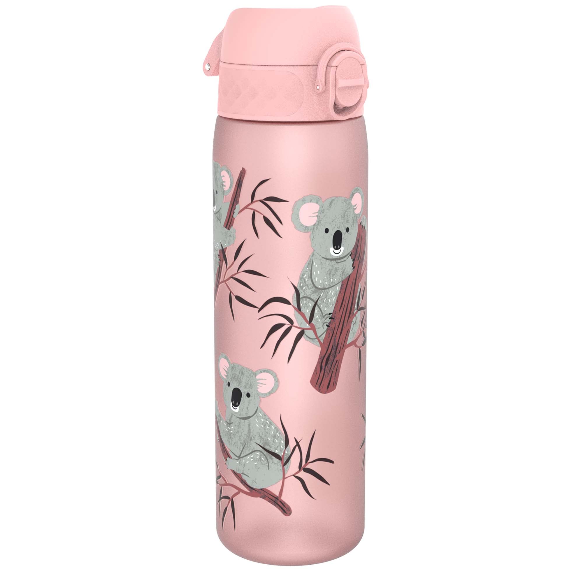 Ion8 Borraccia a Prova di Perdite, 500ml, Facile da Aprire, Serratura Sicura, Lavabile in Lavastoviglie, Senza BPA, Maniglia per il Trasporto, Adatta a Portabicchieri, Facile Puli…