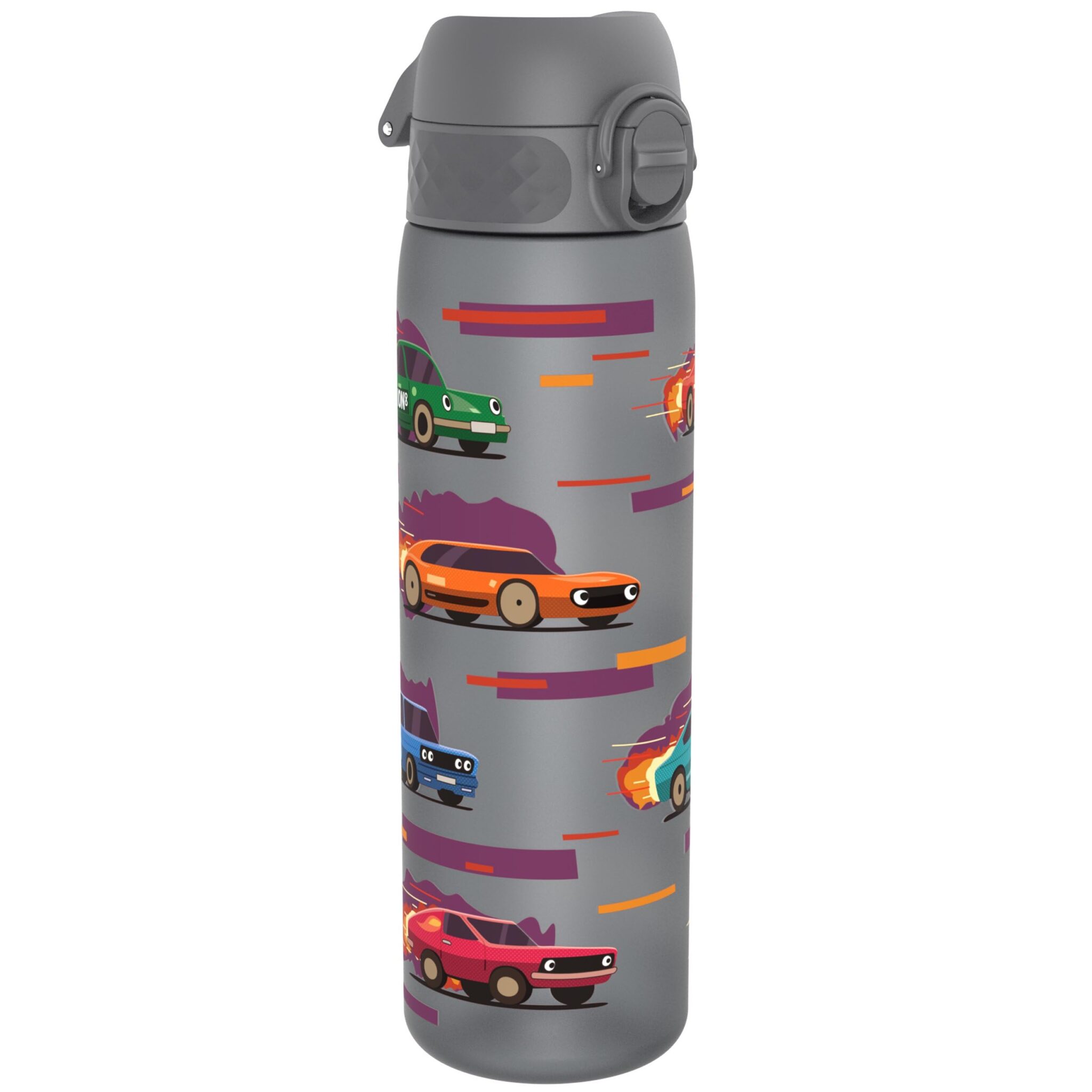 Ion8 Borraccia a Prova di Perdite, 500ml, Facile da Aprire, Serratura Sicura, Lavabile in Lavastoviglie, Senza BPA, Maniglia per il Trasporto, Adatta a Portabicchieri, Facile Puli…