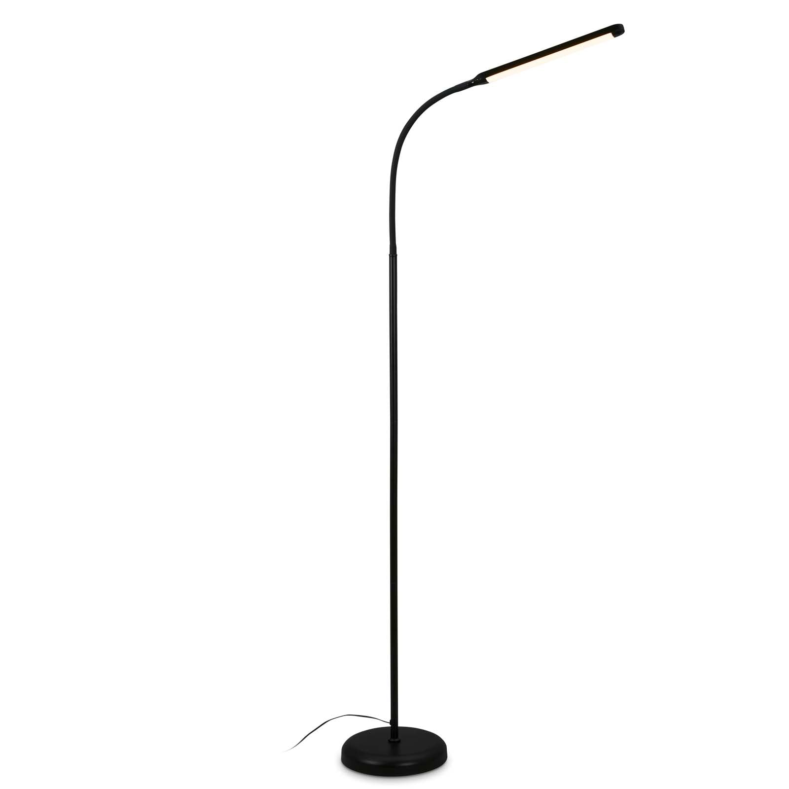 Briloner - Lampada da terra a LED dimmerabile come decorazione del soggiorno e lampada da lettura, lampada LED orientabile, lampada da soggiorno, touch, illuminazione indiretta, n…