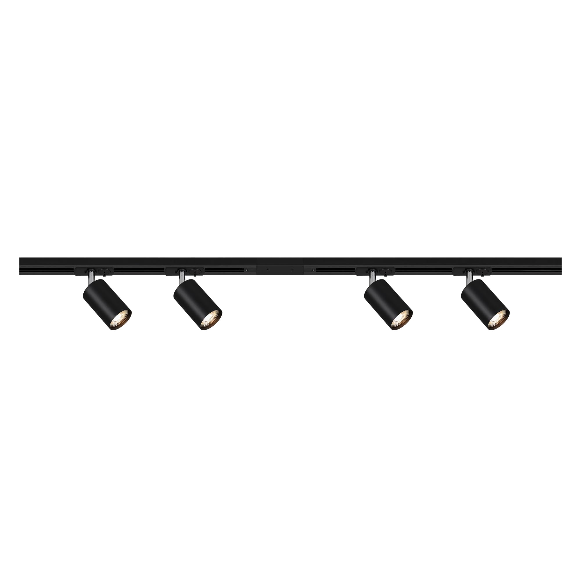BRILONER - Set iniziale di binari, 4x spot GU10 orientabili, espandibili, sistema di illuminazione a binario a soffitto, binario per faretti, lampada a soffitto, plafoniera, faret…