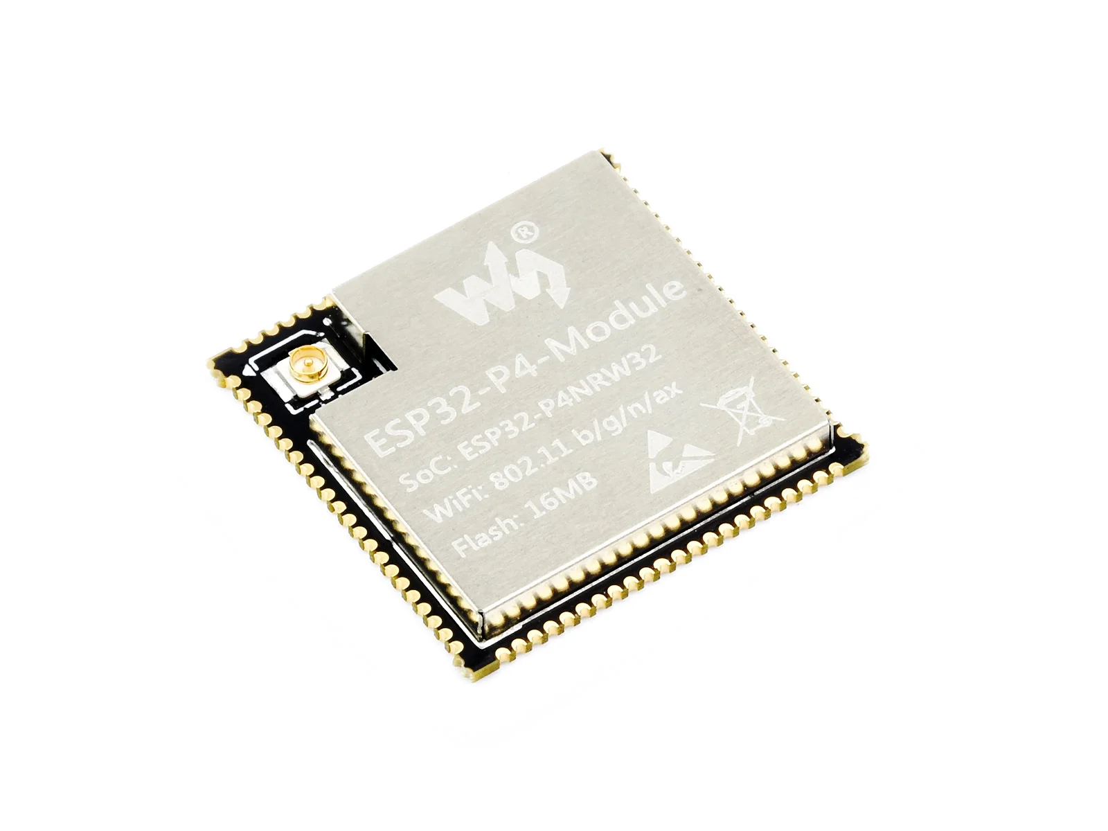 Scheda centrale modulo Waveshare ESP32-P4, supporta Wi-Fi da 2,4 GHz e Bluetooth 5.3 basati su design a doppio chip ESP32-P4 e ESP32-C6