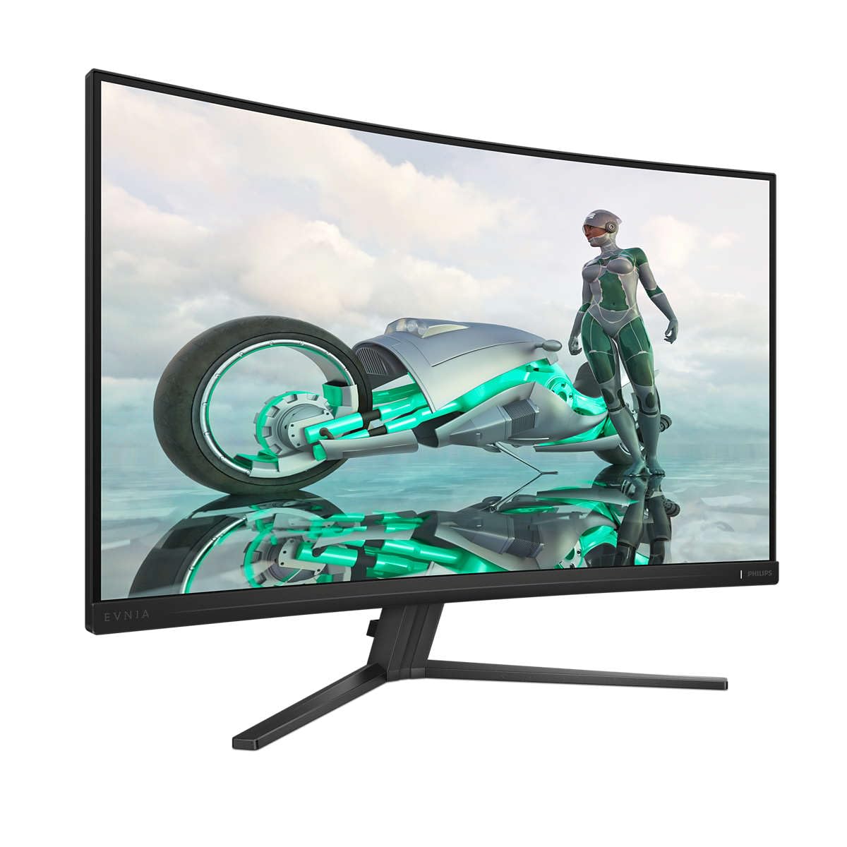 Philips Gaming Monitor 32M2C3500L 31.5 pollici, Curvo, 2560x1440, WQHD, 180Hz, Fast VA Panel, 0.5ms MPRT, , (HDMI2x 2.0 DP 1x 1.4) Adaptive Sync, HDR10, FreeSync, Grigio Scuro