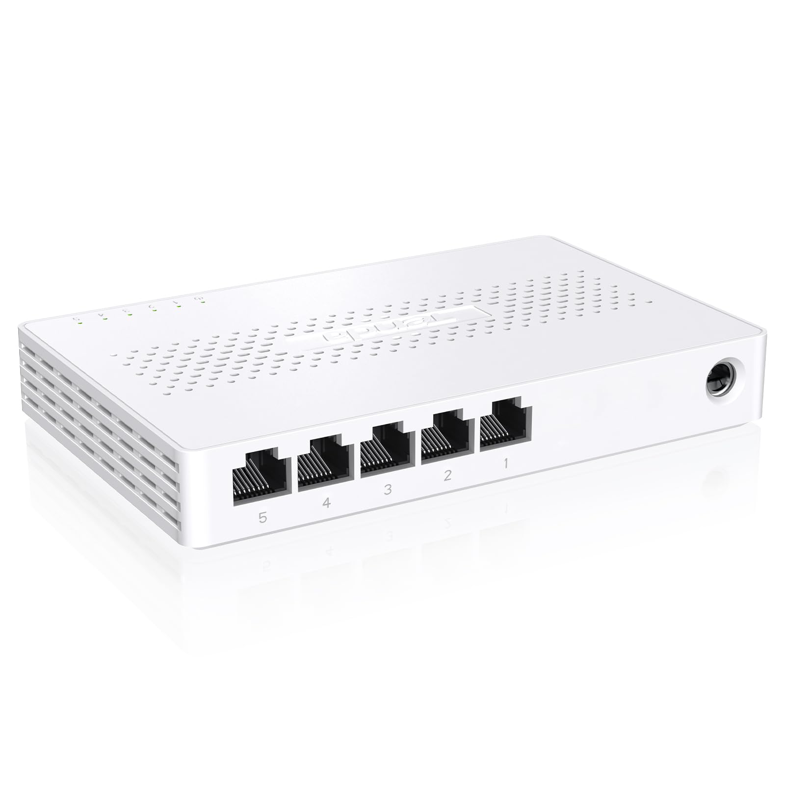 Tenda Switch Ethernet 2.5 Gigabit 5 Porte, Switch LAN, Plug and Play | Hub Ethernt, Silenzioso, Unmanaged, Ideale Per NAS 2.5G, Server, AP WiFi 6/7 e Computer, Rete domestica (SE1…