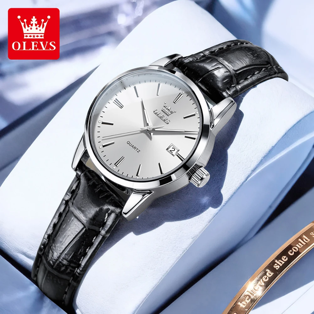 OLEVS 6898 Orologio da Donna Originale al Quarzo Impermeabile Luminoso con Data Set Bracciale Regalo per Signore Nuovo Colore 2026 Reloj