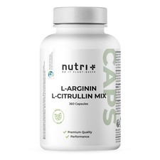 L-Arginina L-Citrullina Capsule Nutri-Plus - 360 Caps L-Arginina + L-Citrulina Mix