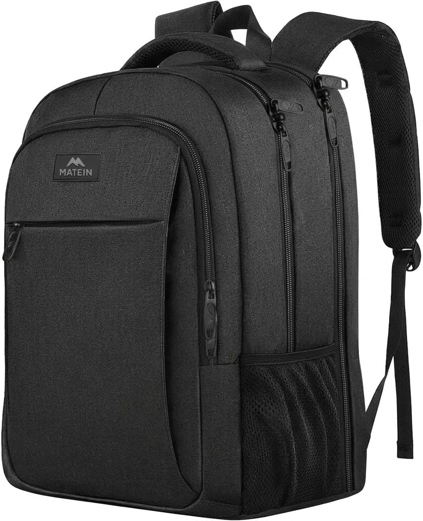 MATEIN Zaino Porta PC 17.3 Pollici, Zaino PC Impermeabile per Università | Zaino Potta PC 17.3 Pollici, Zaino Lavoro Uomo, Zaini per PC Portatile, Laptop Backpack per Scuola Media…