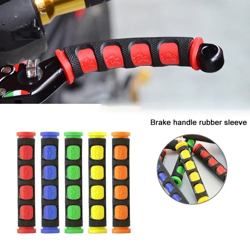 Nuovo 2pc copertura della maniglia del freno del motociclo protezione in silicone antiscivolo coperture del manubrio della moto guanti accessori per impugnatura moto