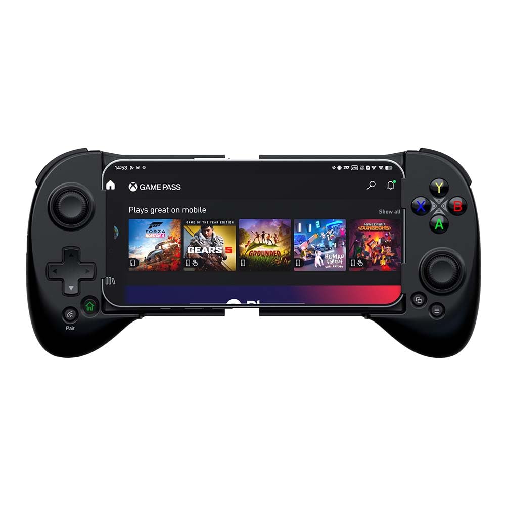 ShanWan Controller Smartphone Android/iOS, Controller di Gioco Mobile con Leva di manovra regolabile per Xbox Cloud Steam Link GeForce Now MFi Arcade Games [android,ios] (Nero)