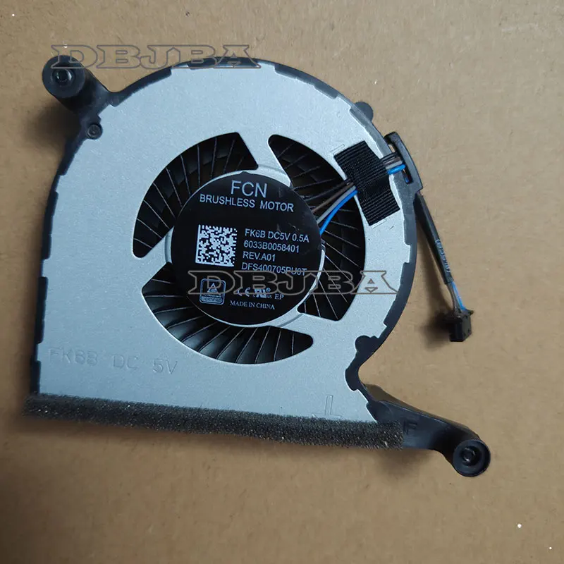 Nuova ventola di raffreddamento per laptop per FK6B DC5V 0.5A 6033B 0058401 DFS 400705 Ventola PU0T