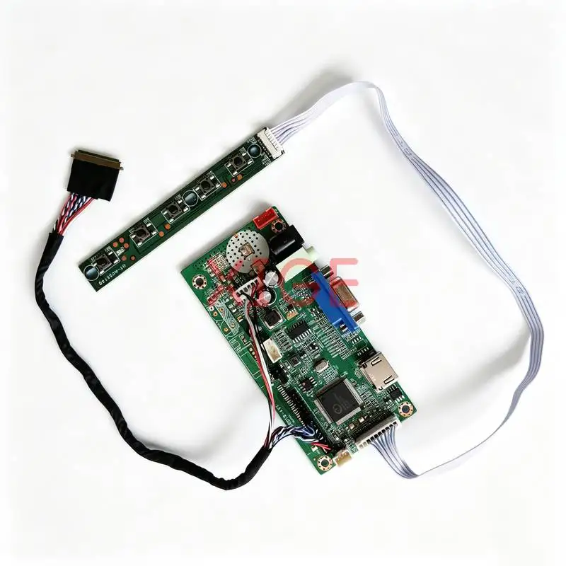 Scheda Controller Compatibile con Monitor Laptop HSD101PFW4 M101NWT4 M101NWT2 HSD101PFW2, Pannello LVDS-40 Pin 1024*600 HDMI+VGA 1024x600 Kit Fai-da-Te