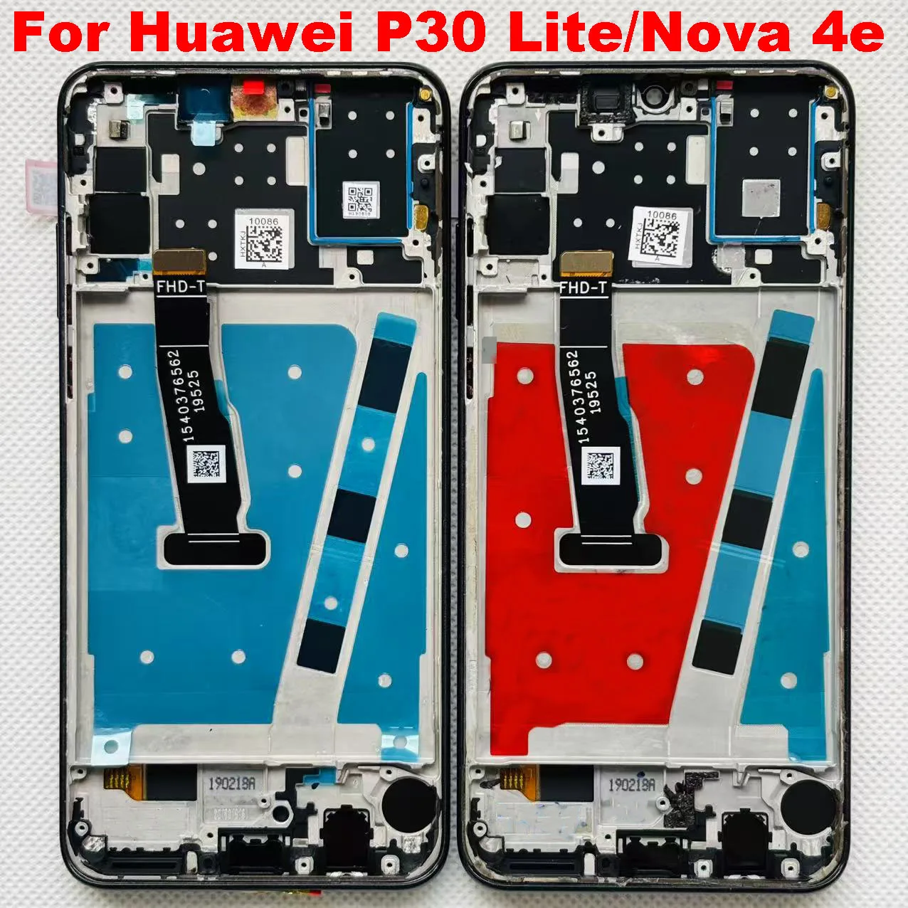 6.15 "Alta Luminosità COF Per Huawei P30 Lite Display LCD Touch Screen Digitizer Sostituzione Con Cornice Per Huawei honor 20S LCD