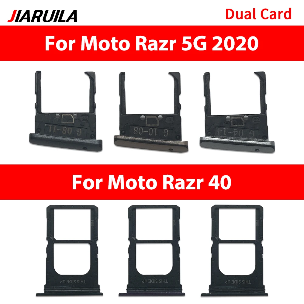 Nuovo Slot Doppio per Scheda SIM e Vassoio Porta Scheda SD Adattatore di Ricambio per Moto Razr 5G 2020 40 40 Ultra 50 50 Ultra
