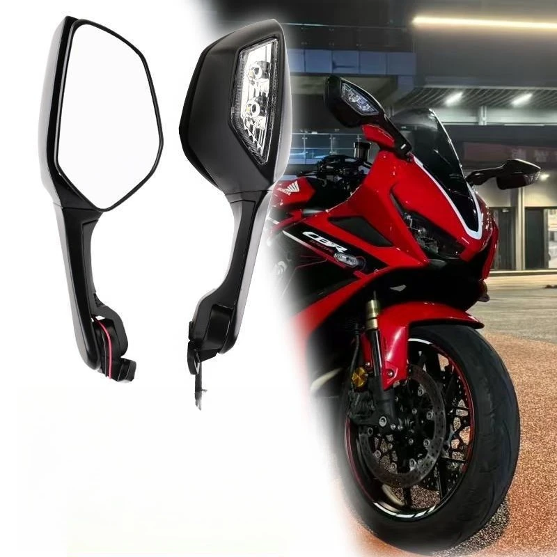 1 paio di specchietti retrovisori per moto con indicatori di direzione a LED per Honda CBR650R CBR650F CBR250R CBR300R CBR500R