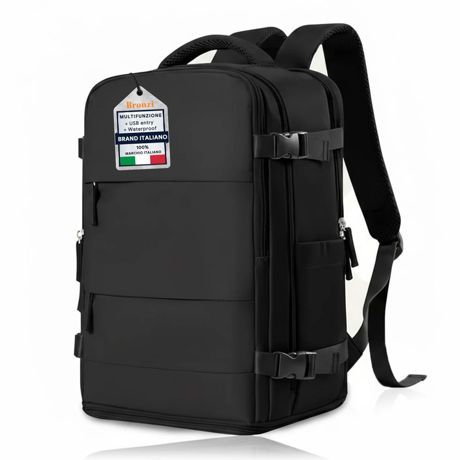 Bronzi® Zaino Ryanair compatibile 40x20x25 Zaino da Viaggio Aereo Bagaglio a Mano compatibile Ryanair | Wizzair 20L Piccolo Borsa da Cabina per Voli Borsa da Viaggio Aereo Zaini C…