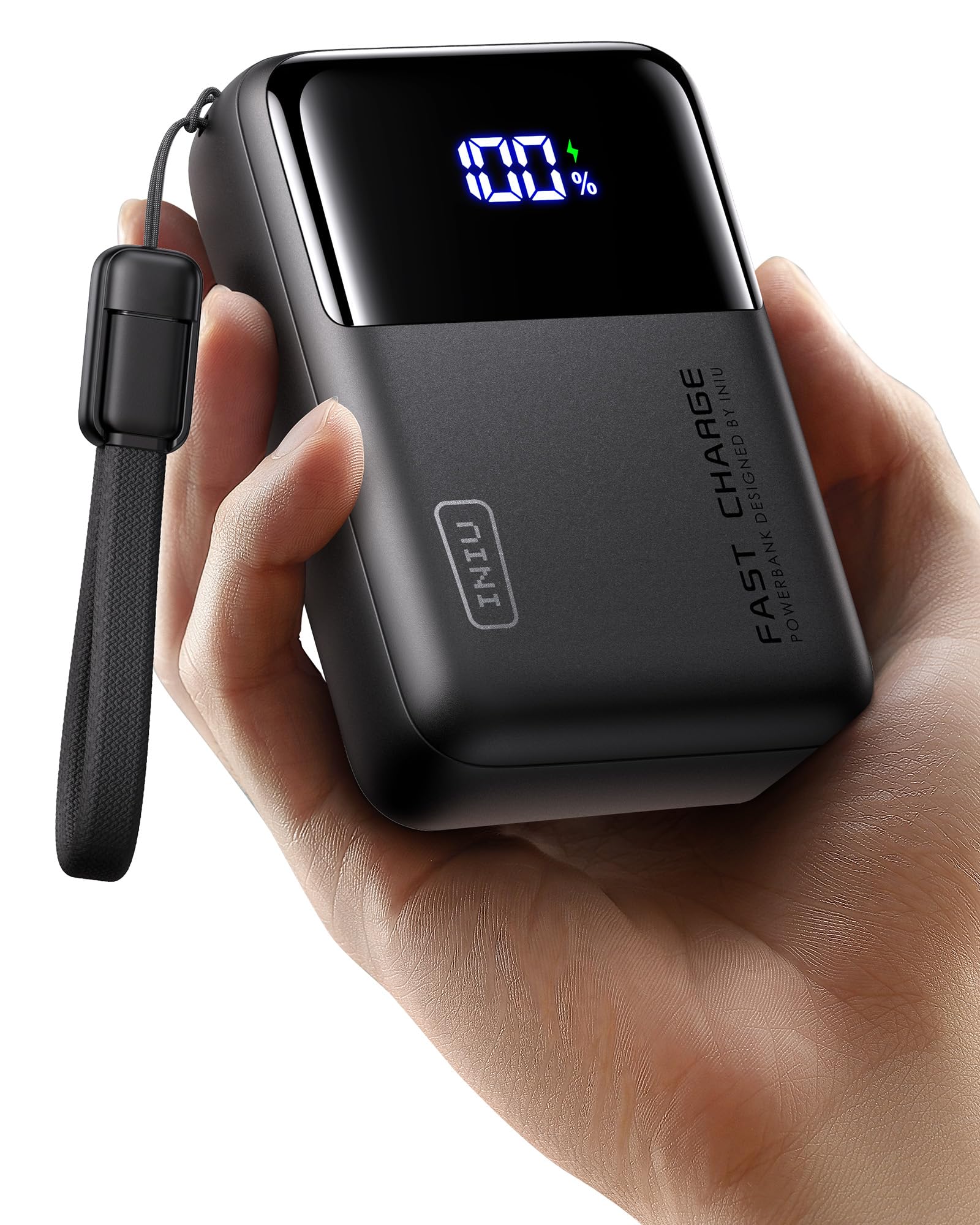 INIU 100W Laptop Power Bank, Piccolo 25000mAh Alta Capacità USB-C Powerbank | 100W USB-C Ricarica Rapida Caricatore Portatile per MacBook Pro, Steam Deck, iPhone 17 16 15 Pro, Sam…
