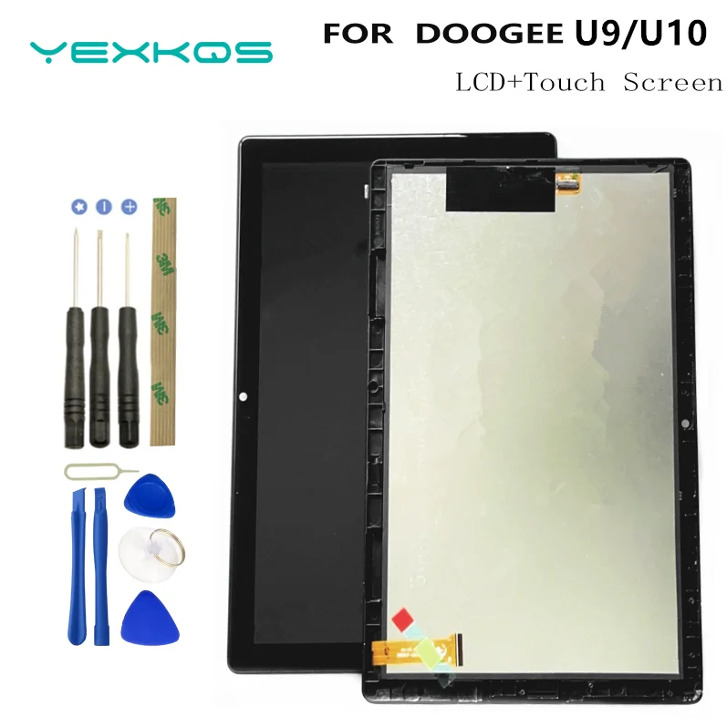 Originale nuovo 10.1 pollici 1280x800 pixel per Tablet DOOGEE U10 U9 Kid con cornice LCD e modulo Display digitalizzatore Touch Screen