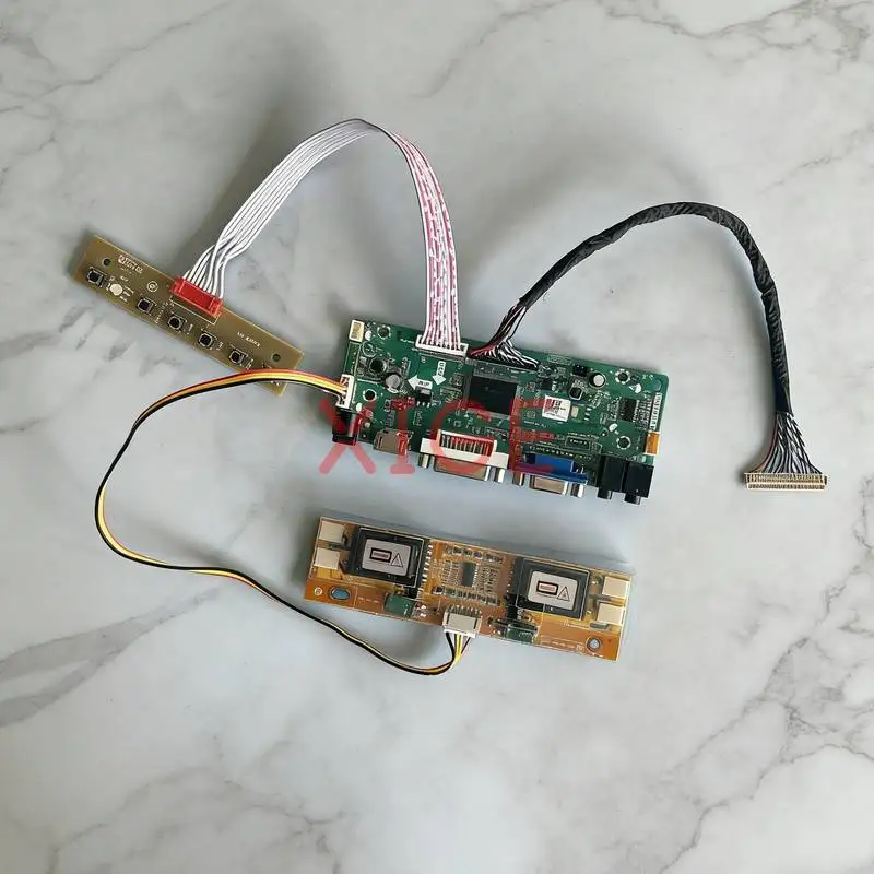 Kit fai da te scheda controller per display LM201WE3 M201EW02 LM201WE4 MT216WW01 1680x1050 4CCFL LVDS-30Pin HDMI+DVI+VGA