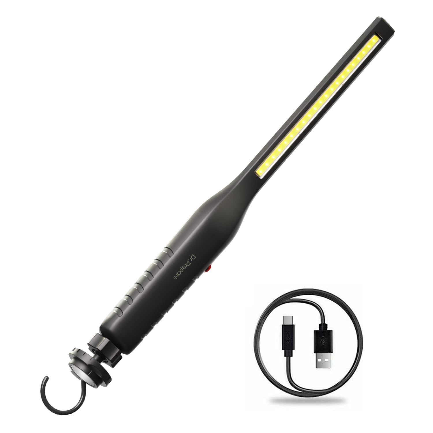 Dr.Prepare Lampada da Lavoro LED Ricaricabile 4000mAh Wireless Magnetico COB LED Lampada da Lavoro per Riparazione Auto Casa Garage