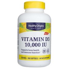 Healthy Origins Vitamina D3 10000 UI Depot Softgel 360 capsule