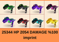 2054 DMG 25344 HP REX %100 impronta & EGGS Ark Survival Ascese Ufficiale PVE ASA