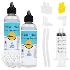 KOALA Epson Kit Pulizia Stampante 240ML Sblocco Testa di Stampa Ugello Soluzione Pulitore