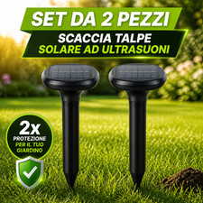 Scaccia Talpe Solare ad Ultrasuoni Giardino Orto e Prato Roditori Topi Serpenti