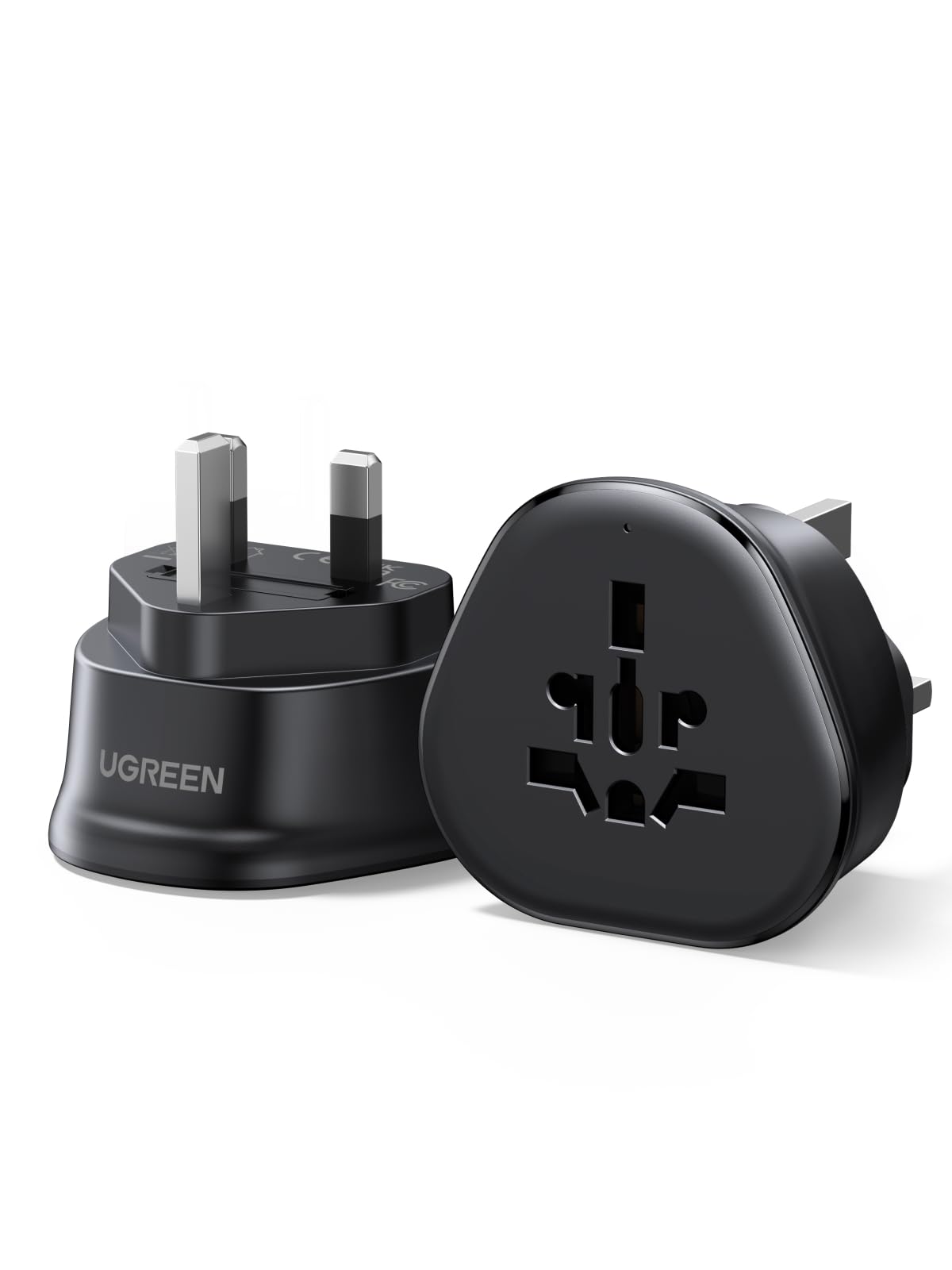 UGREEN Aadattatore Universale da Viaggio UK US EU a Tipo G Nero (UK) | Type A B C G I, Portatile, Adattatore da Presa per Regno Unito USA Canada Cina Australia Italia Svizzera Spi…