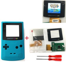Schermo LCD retroilluminazione luminosità 5 livelli + custodia per Game Boy Color GBC
