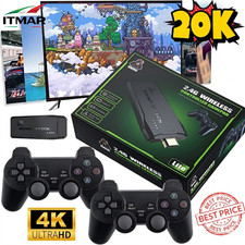 Console TV Stick HDMI 128 GB 20000 Giochi 4K Retrò Preinstallati 2 Controller TV