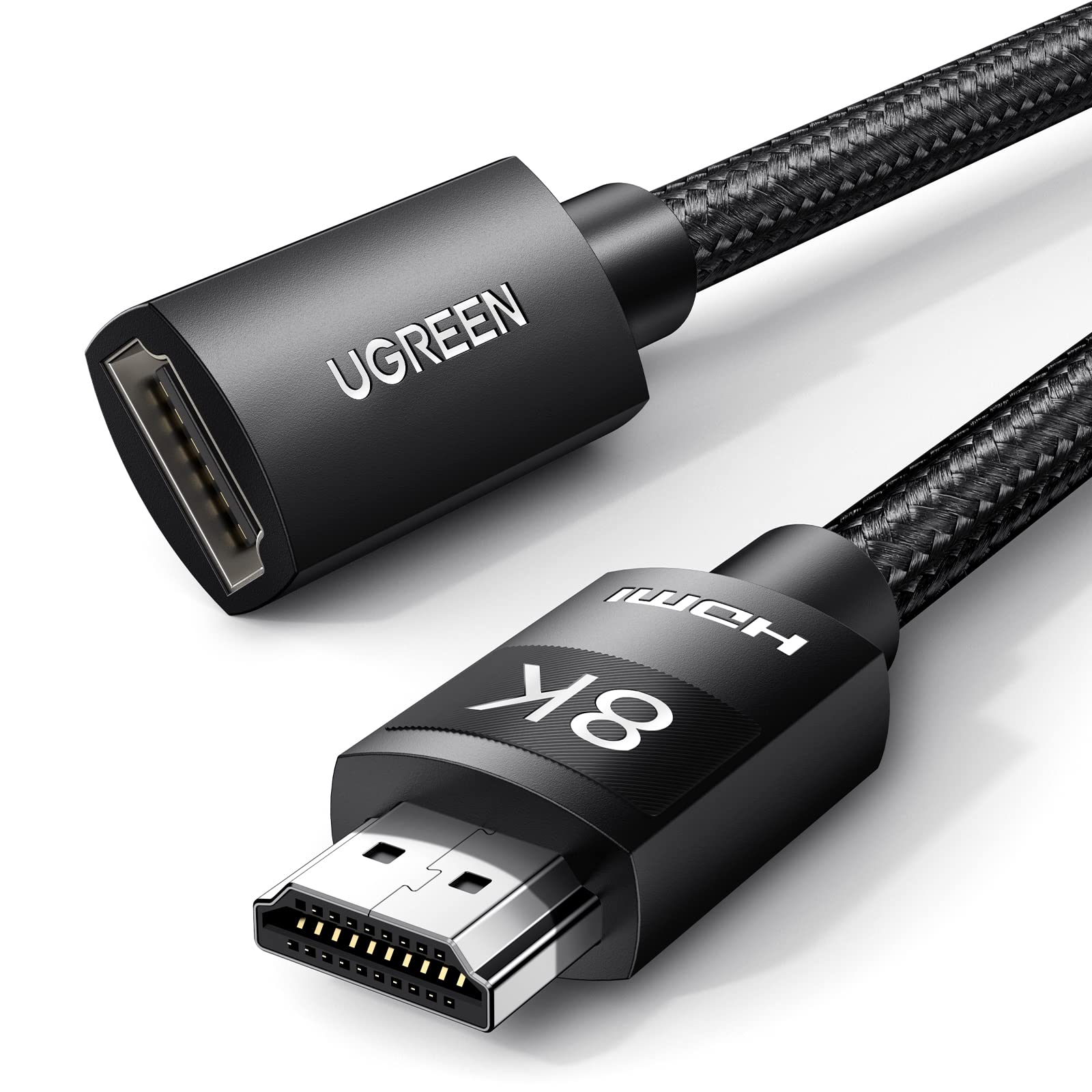 UGREEN Cavo Prolunga HDMI 2.1 8K 60Hz Maschio a Femmina 2M | ad Alta Velocità Compatibile con Mac mini M4 Pro PS5 PS4 Xbox One X PC HDTV