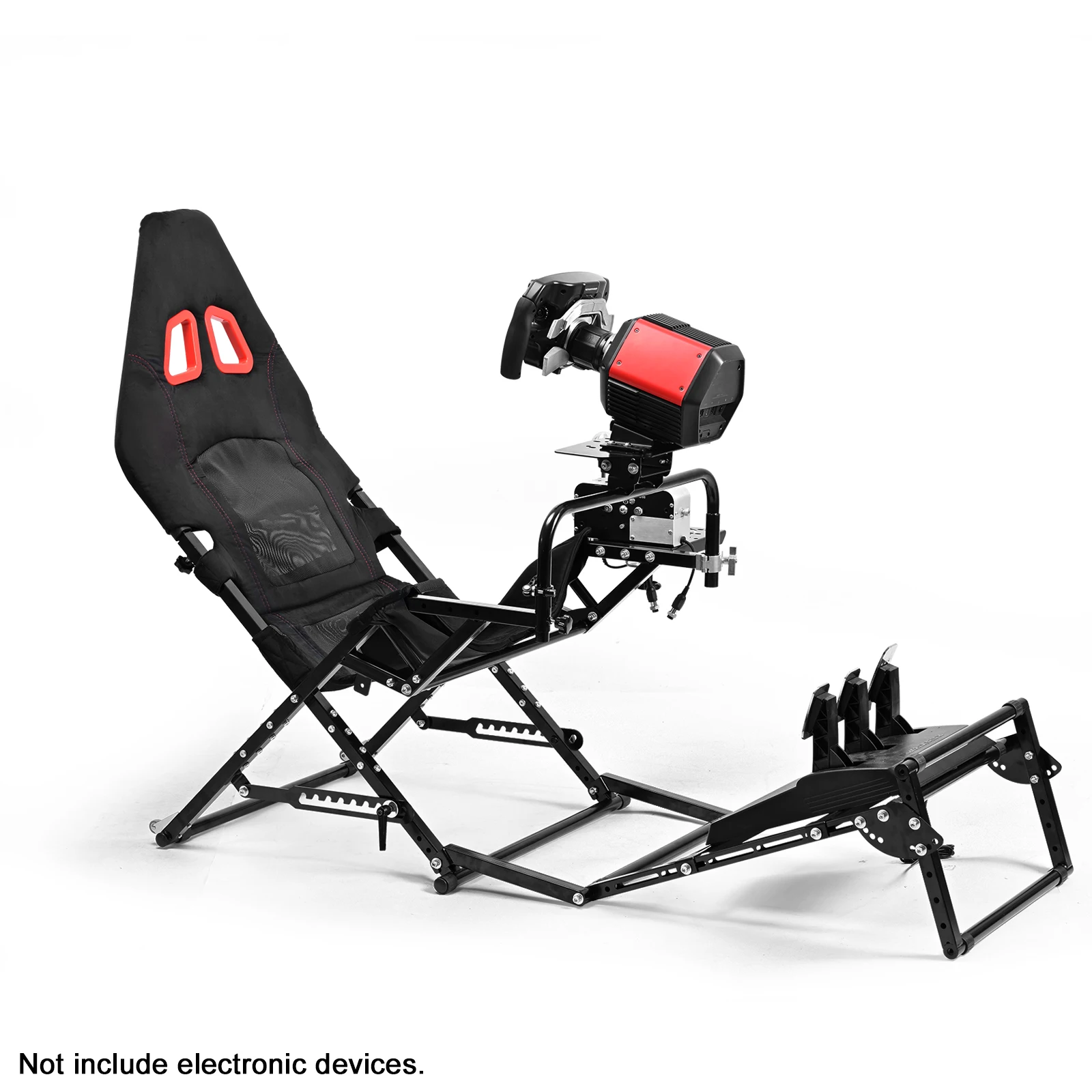 Minneer Cockpit Pieghevole X-Design per Simulatore di Guida, Compatibile con Logitech G29 G920 G923, Fanatec, Thrustmaster, Telaio Regolabile, Volante e Pedali Non Inclusi