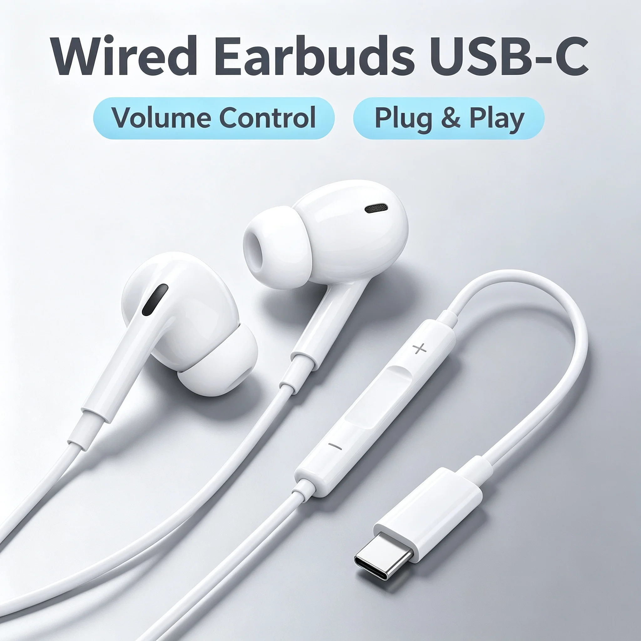 Auricolari In-Ear con Chip Digitale Type-C, Cuffie Audio Certificate, Suono HiFi ad Alta Risoluzione, Cancellazione Intelligente del Rumore, Microfono Integrato
