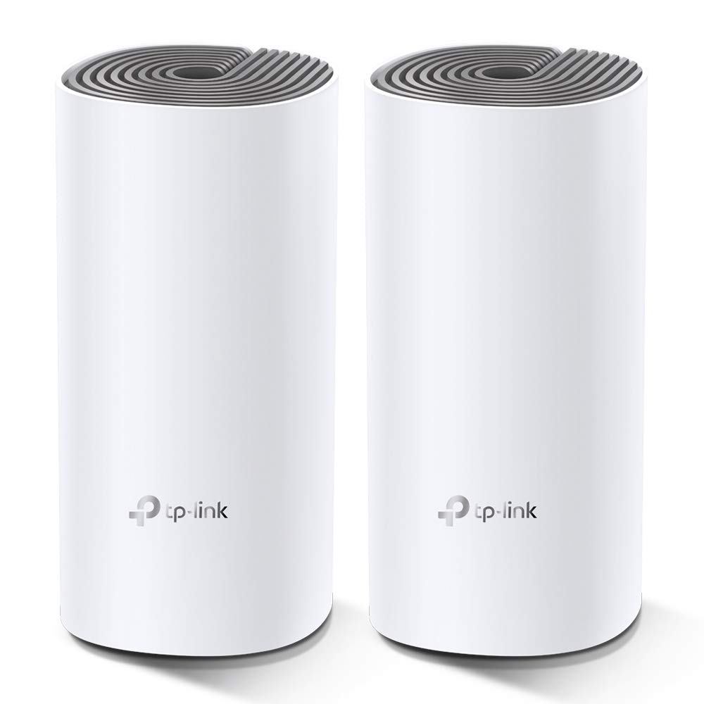 TP-Link Deco E4 Wifi Mesh, Dual Band Ac1200, 2 Porte Ethernet 100Mbps, Modalità Router e Access Point, Parental Control, 2 Pezzi con Copertura Fino a 260M2