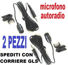 🇮🇹 MICROFONO PER AUTORADIO ANDROID 1 o 2 DIN VIVAVOCE AUTO FILO JACK 3,5 mm