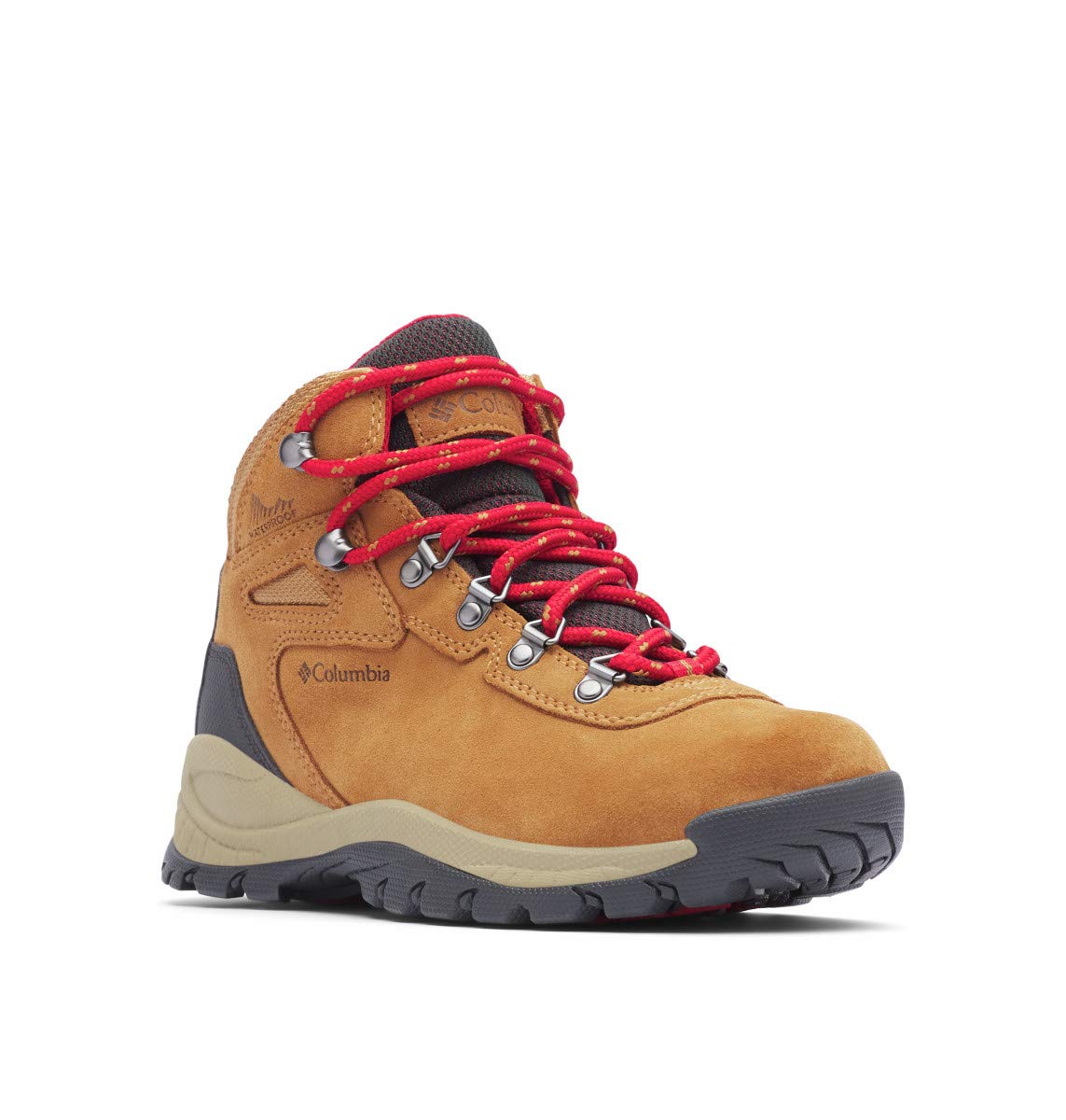 Columbia Newton Ridge Plus WP Amped (former collection), Scarponi da trekking alta Donna, Elk Mountain Red, 36 EU