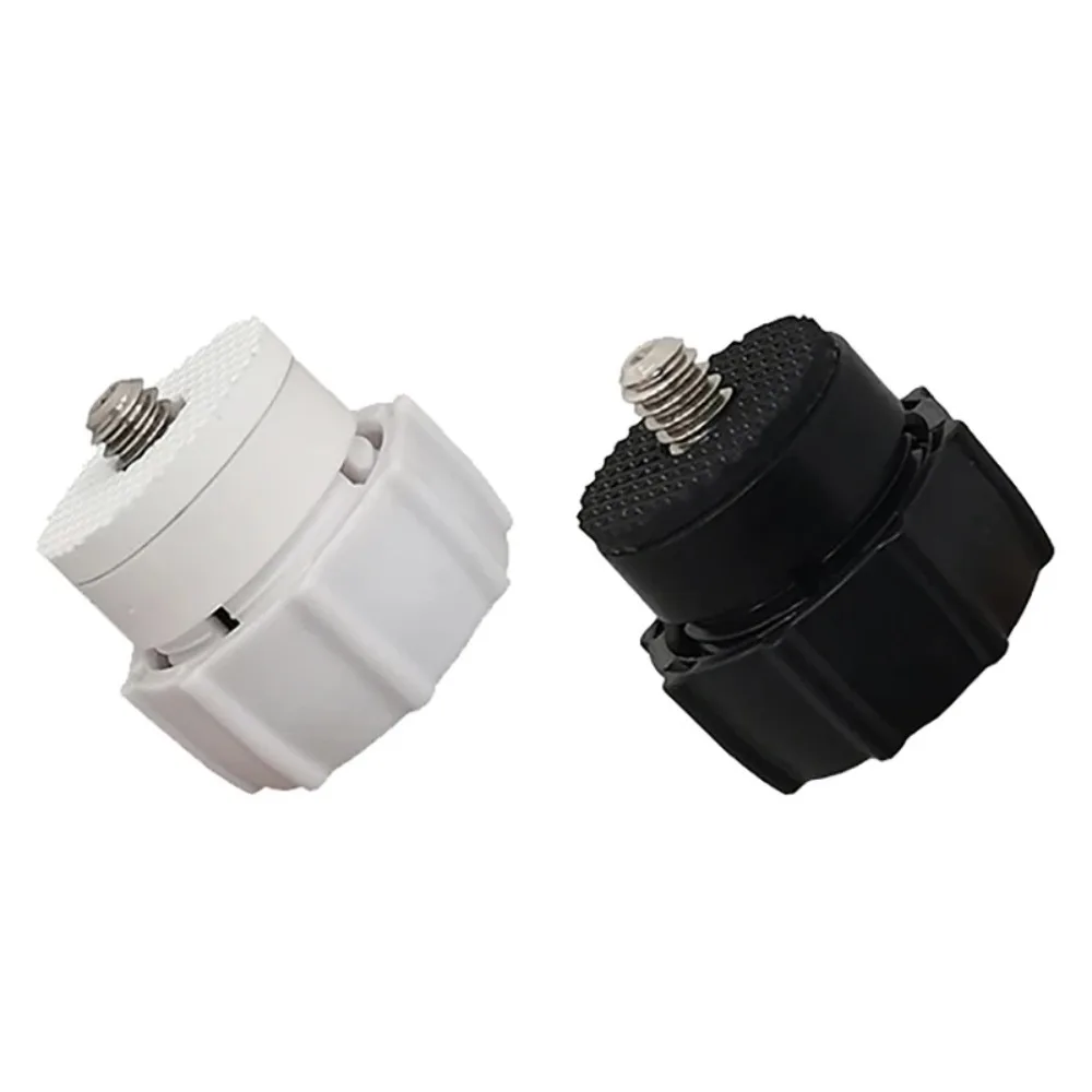 Adattatore a snodo in plastica con interfaccia da vite da 1/4 a testa a sfera da 17 mm per telefono, fotocamera, supporto per auto, treppiedi, monitor, staffa GPS